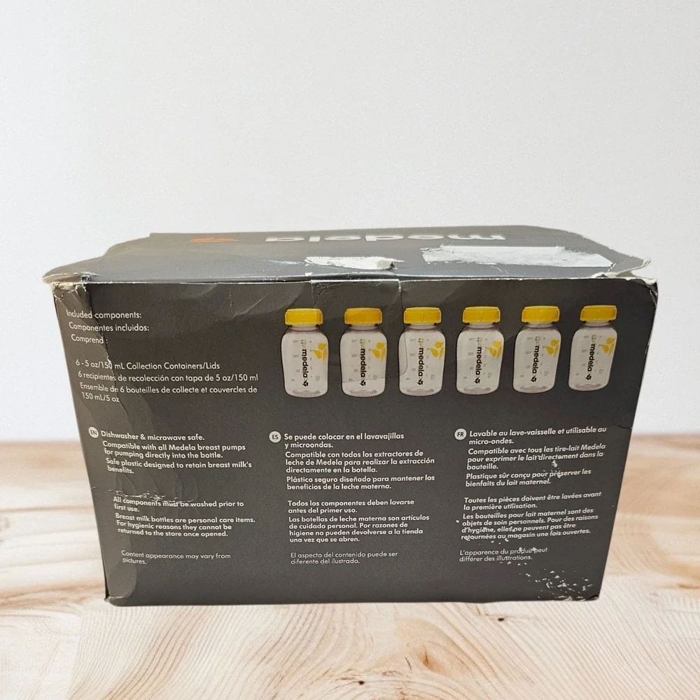 Medela Breast Milk Collection & Storage Bottle Set - 6-Pack (5 oz / 150 mL)